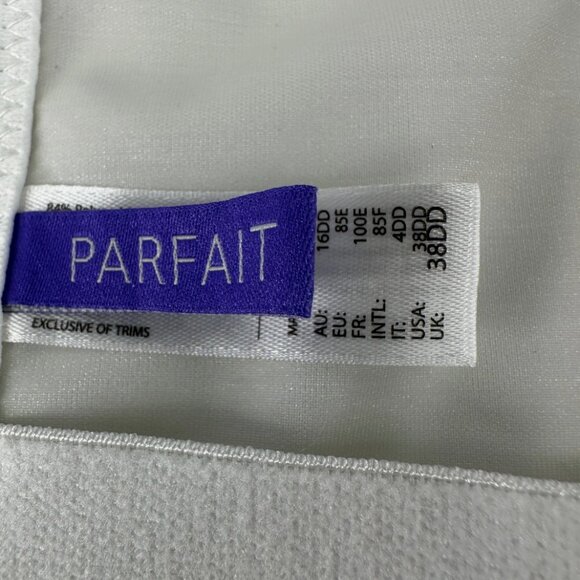 Parfait Womens White Elissa Strapless Long Line Bustier Bra Size 38DD - Picture 5 of 8